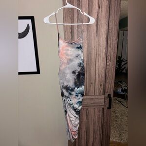 Fashionnova Tie-Dye Spaghetti Strap Dress